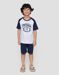 Little M Raglan Football Pakaian Setelan Anak Laki-laki