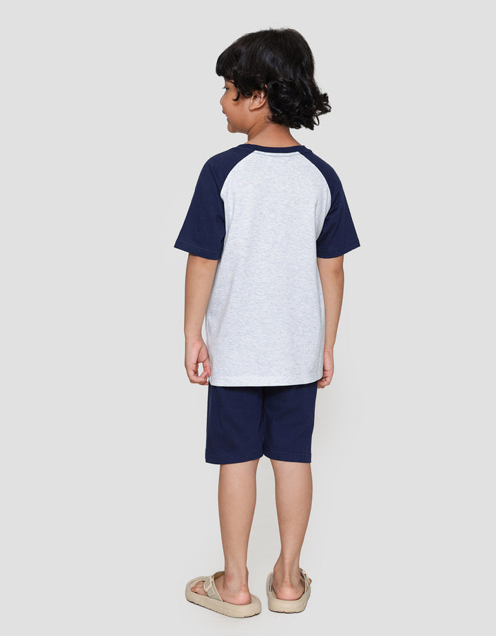 Little M Raglan Football Pakaian Setelan Anak Laki-laki