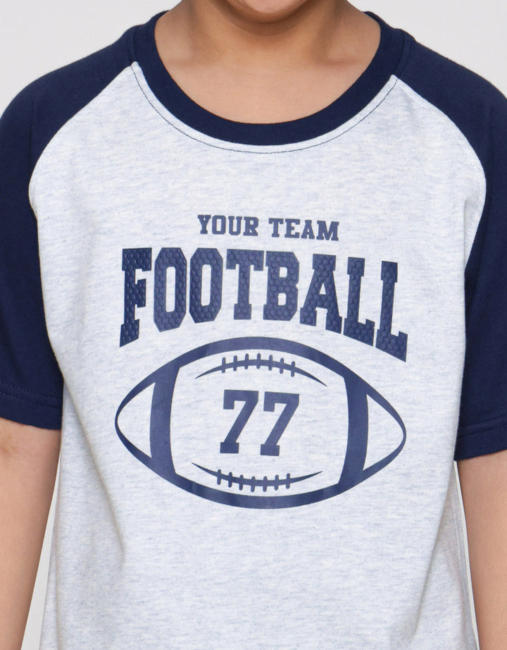 Little M Raglan Football Pakaian Setelan Anak Laki-laki