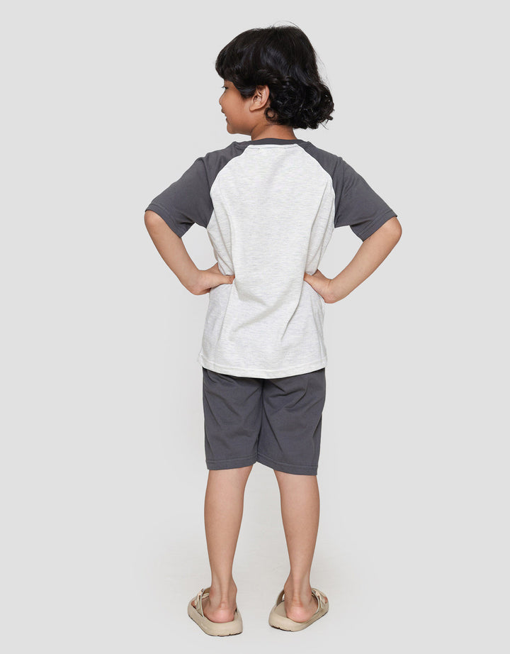 Little M Raglan Basketball Pakaian Setelan Anak Laki-laki