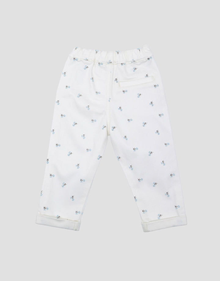 Little M Stretch Fulllprint Bunga Celana Denim Bayi