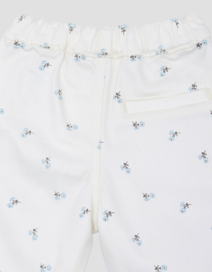 Little M Stretch Fulllprint Bunga Celana Denim Bayi