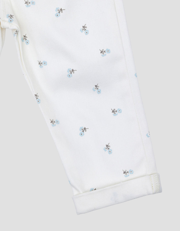 Little M Stretch Fulllprint Bunga Celana Denim Bayi