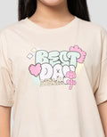 Nevada Grafiti Wording Best Day Kaos Anak Perempuan
