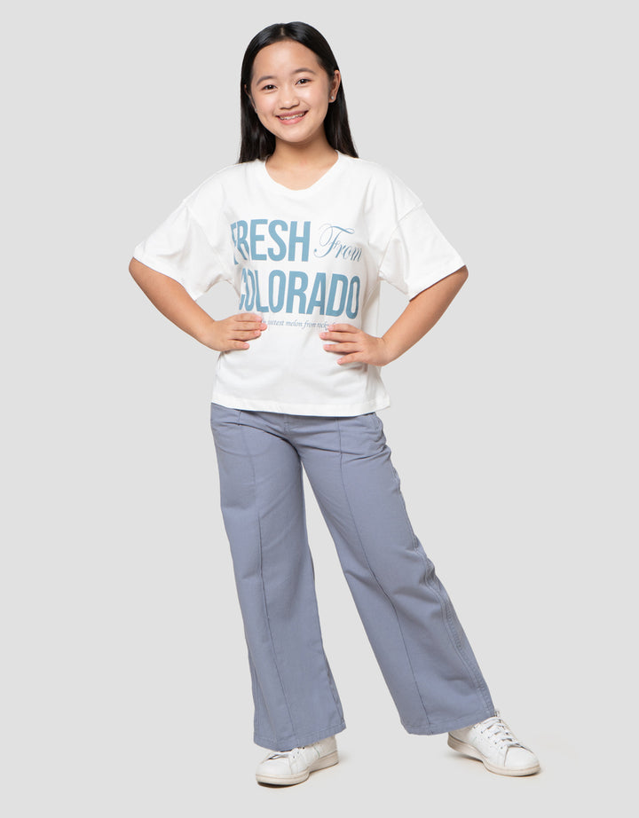 Nevada City Of Fruit Melon Kaos Anak Perempuan