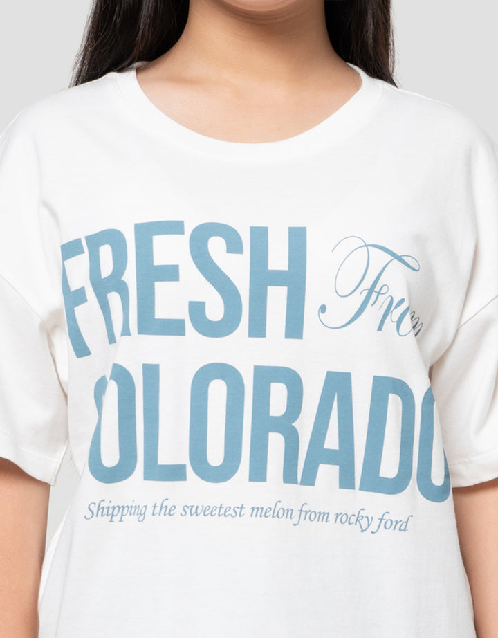 Nevada City Of Fruit Melon Kaos Anak Perempuan