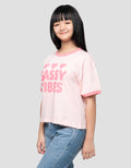 Nevada Ringer Cute Word Sassy Vibes Kaos Anak Perempuan