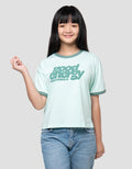 Nevada Ringer Cute Word Good Energy Kaos Anak Perempuan