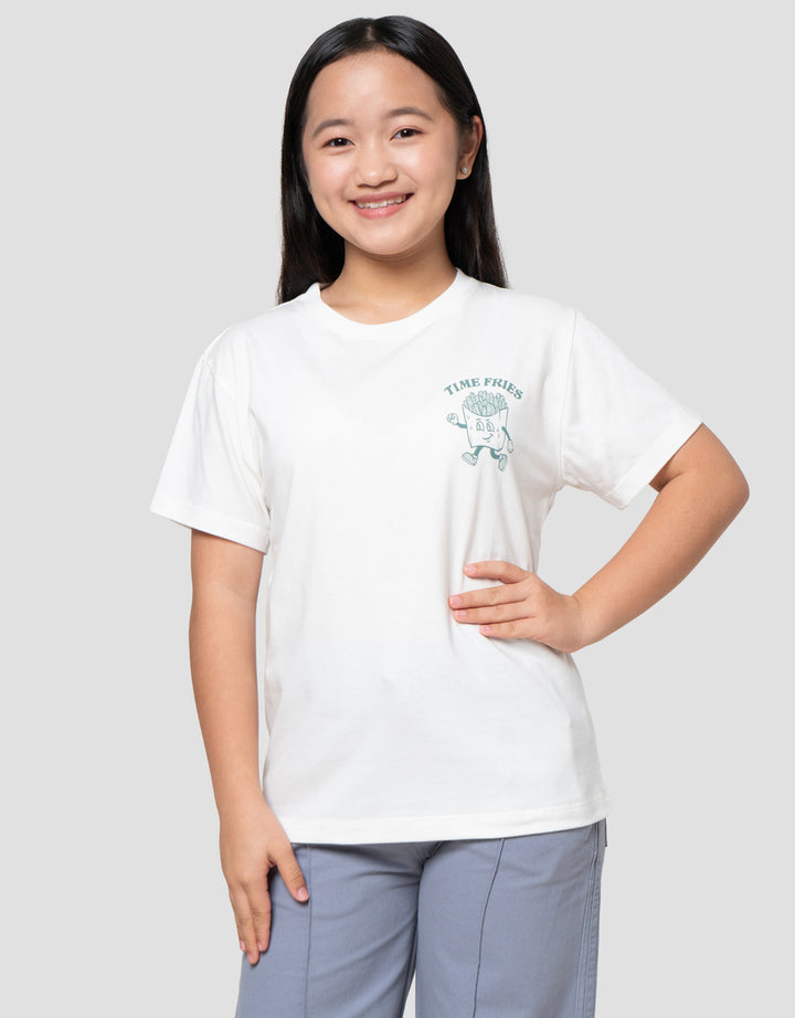 Nevada Sablon Food Depan Blkg 1 Kaos Anak Perempuan