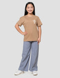 Nevada Sablon Food Depan Blkg Bubble Tea Kaos Anak Perempuan