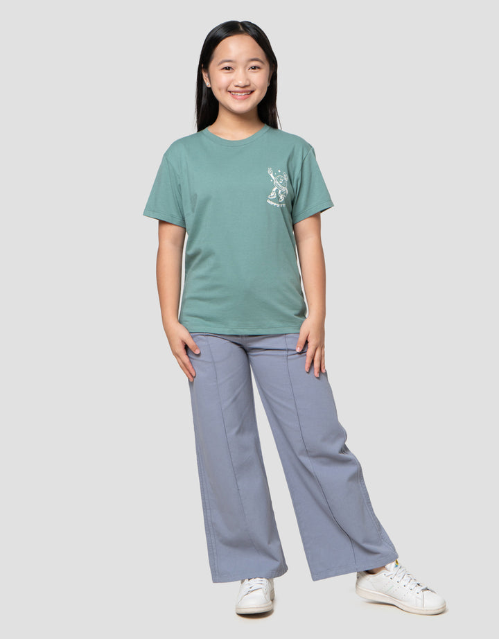 Nevada Sablon Food Depan Blkg Flip Burger Kaos Anak Perempuan