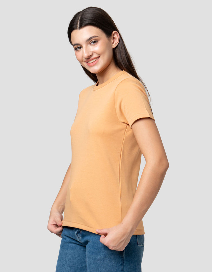 Suko Round Neck Kerah Bulat Lengan Pendek Kaos Wanita