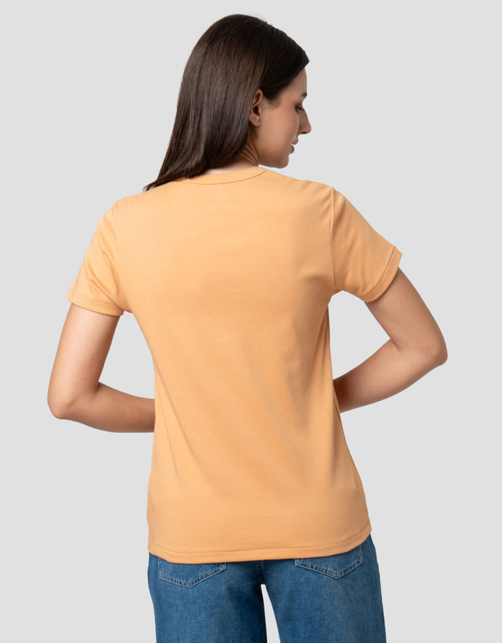 Suko Round Neck Kerah Bulat Lengan Pendek Kaos Wanita