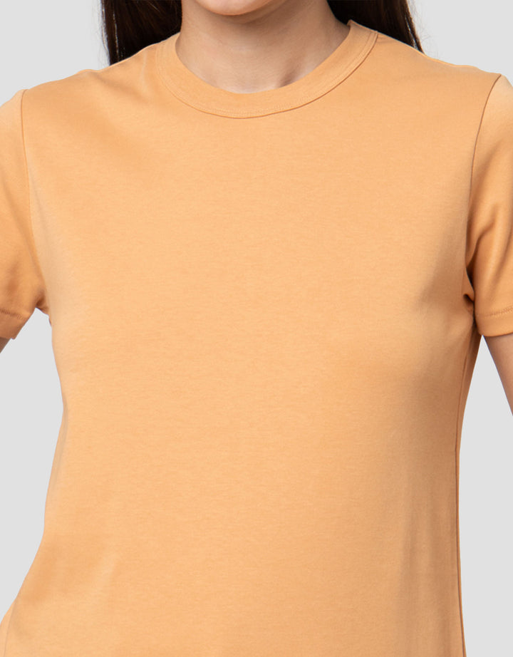 Suko Round Neck Kerah Bulat Lengan Pendek Kaos Wanita