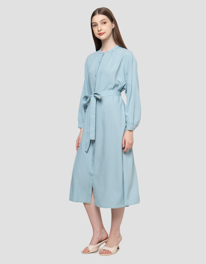 Suko Gaun Relax With A Tie Lengan Panjang Wanita