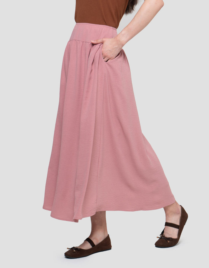 Suko Seersucker Rok Wanita