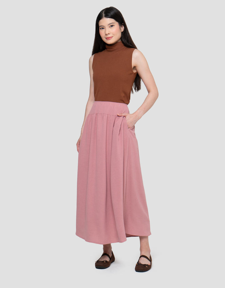 Suko Seersucker Rok Wanita