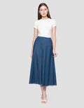 Suko Flare Rok Denim Wanita