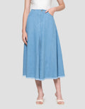 Suko Flare Rok Denim Wanita