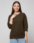 Connexion Tripe Plain Long Sleeve T-Shirt