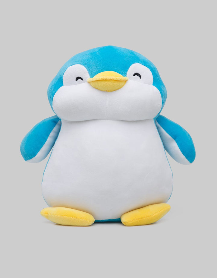 Little M Animal Plush Penguin Soft Blue 13 Inch