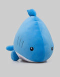 Little M Animal Plush Shark Cute Face Blue 18 Inch