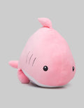 Little M Animal Plush Shark Cute Face Pink 18 Inch