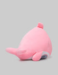 Little M Animal Plush Shark Cute Face Pink 18 Inch