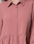 Connexion Long Sleeve Midi Dress Tiered Airflow