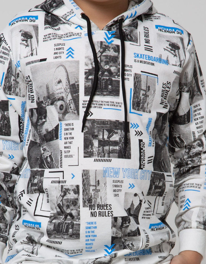 Nevada Sweater Hoody Print