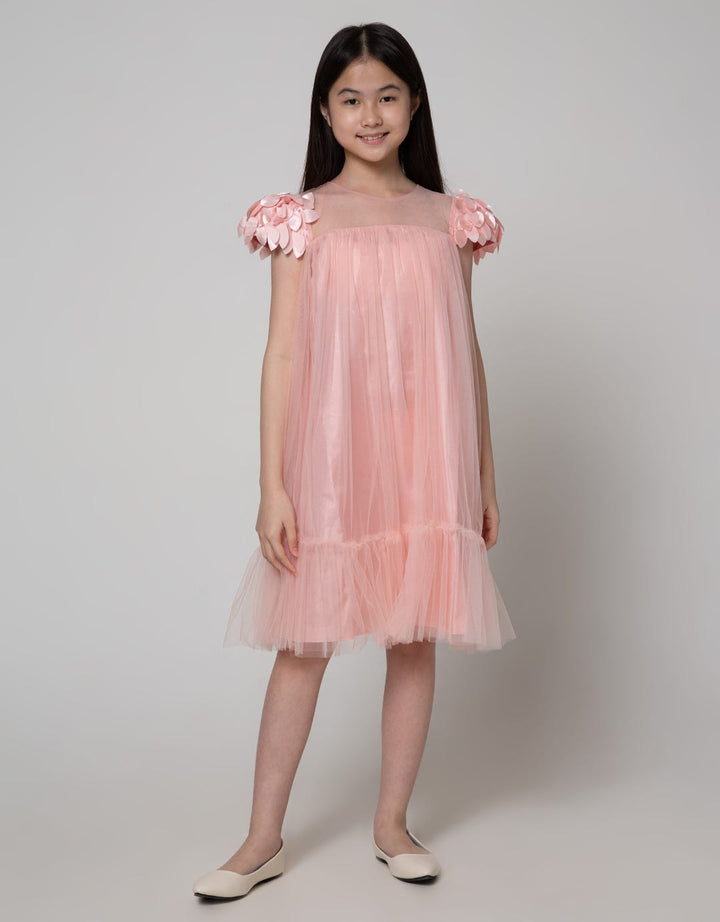 Kidz Too Midi Dress Short Sleeve Tile Soldered Bottom Hands