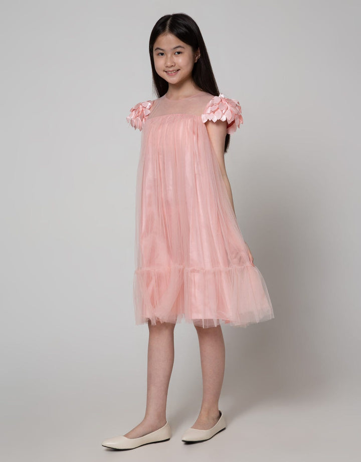 Kidz Too Midi Dress Short Sleeve Tile Soldered Bottom Hands