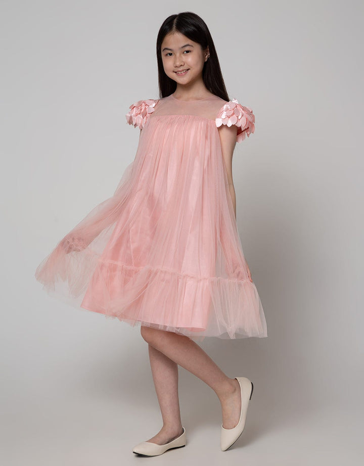 Kidz Too Midi Dress Short Sleeve Tile Soldered Bottom Hands