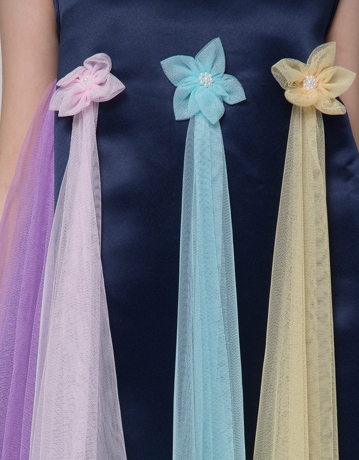 Kidz Too Short Sleeve Midi Dress Tile Geber Colorful