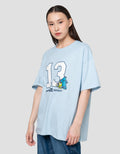 Disney Print Monster Inc Kaos Oversize Wanita