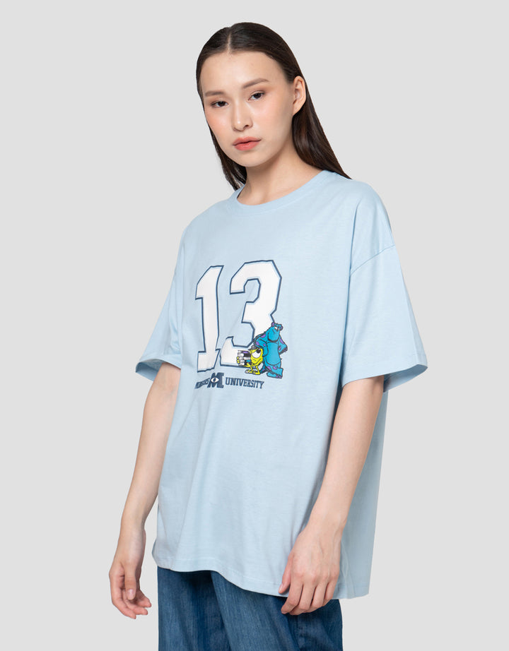 Disney Print Monster Inc Kaos Oversize Wanita