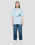 Disney Print Monster Inc Kaos Oversize Wanita