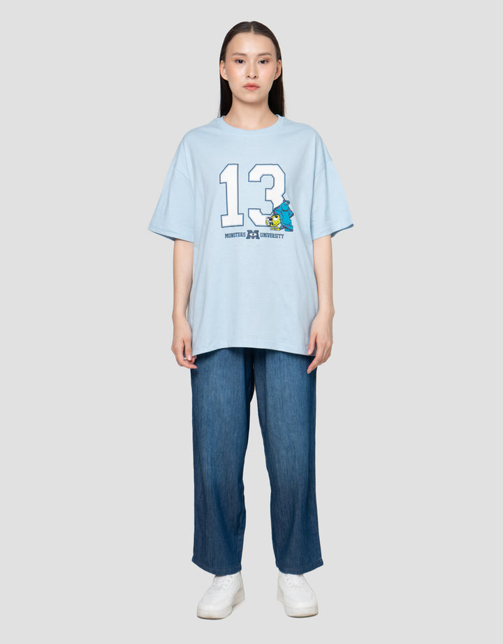 Disney Print Monster Inc Kaos Oversize Wanita