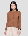 Connexion Rajut Ruffle Cardigan Wanita