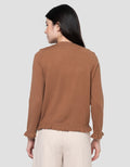 Connexion Rajut Ruffle Cardigan Wanita