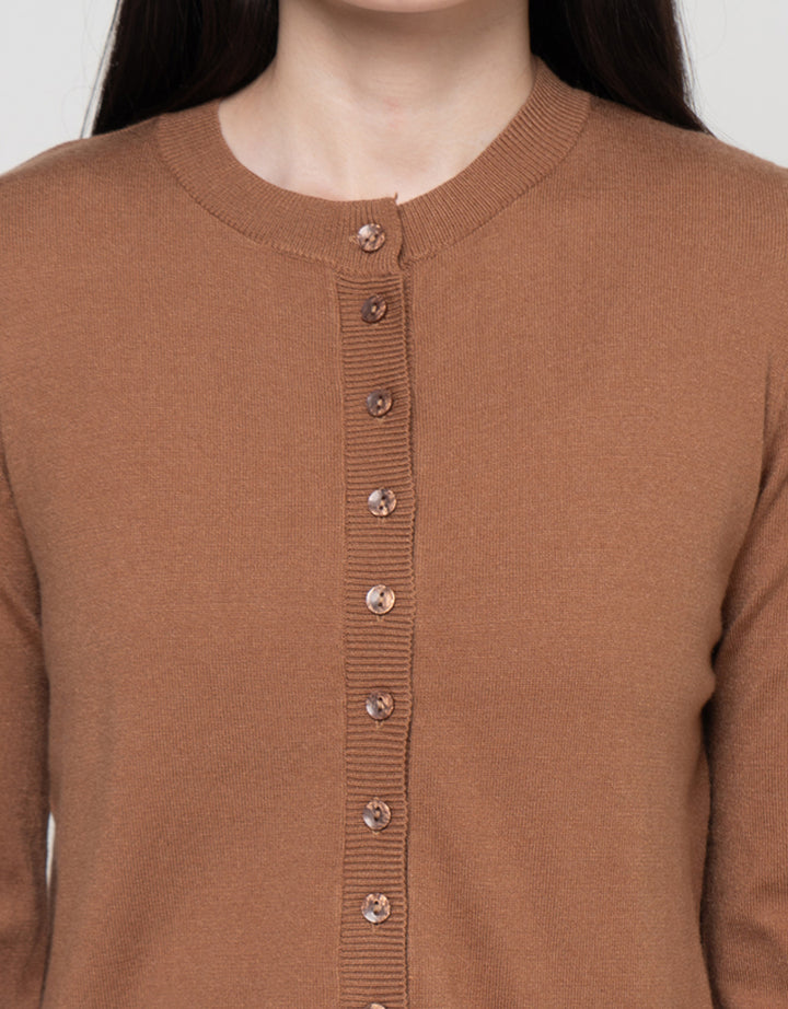 Connexion Rajut Ruffle Cardigan Wanita