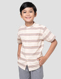 Little M Salur Zigzag Kemeja Anak Laki-laki