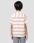 Little M Salur Zigzag Kemeja Anak Laki-laki