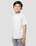 Little M Salur Rantai Kemeja Anak Laki-laki
