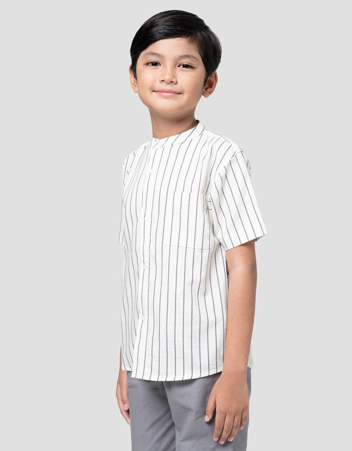 Little M Salur Rantai Kemeja Anak Laki-laki