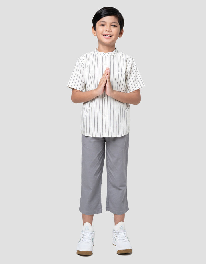 Little M Salur Rantai Kemeja Anak Laki-laki