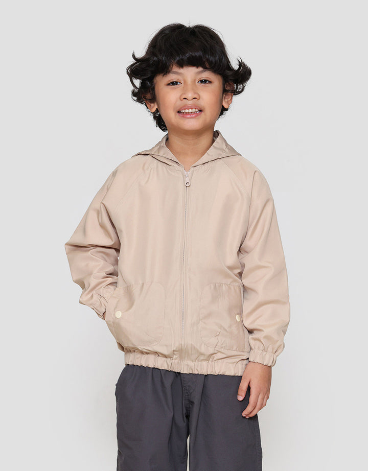 Little M Nylon Kantong Jaket Hoody Anak Laki-laki