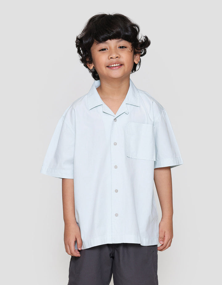 Little M Krah Santai Paper Touch Kemeja Anak Laki-laki