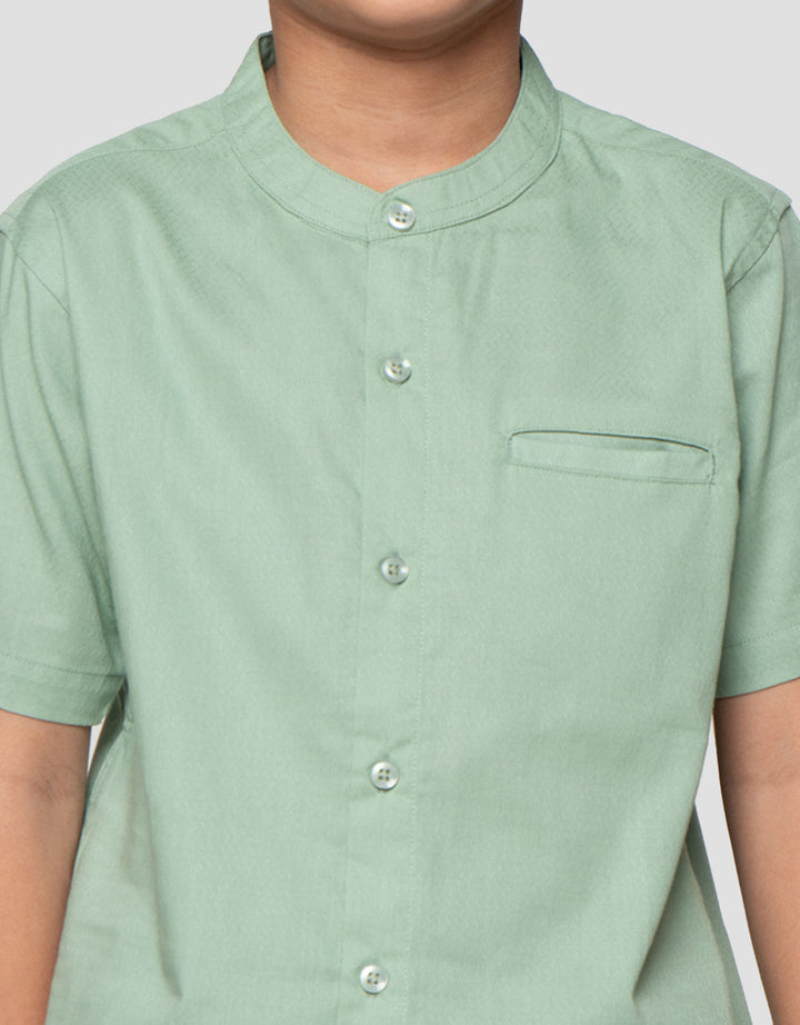 Little M Dobby Ktg Selip Baju Koko Anak Laki-laki