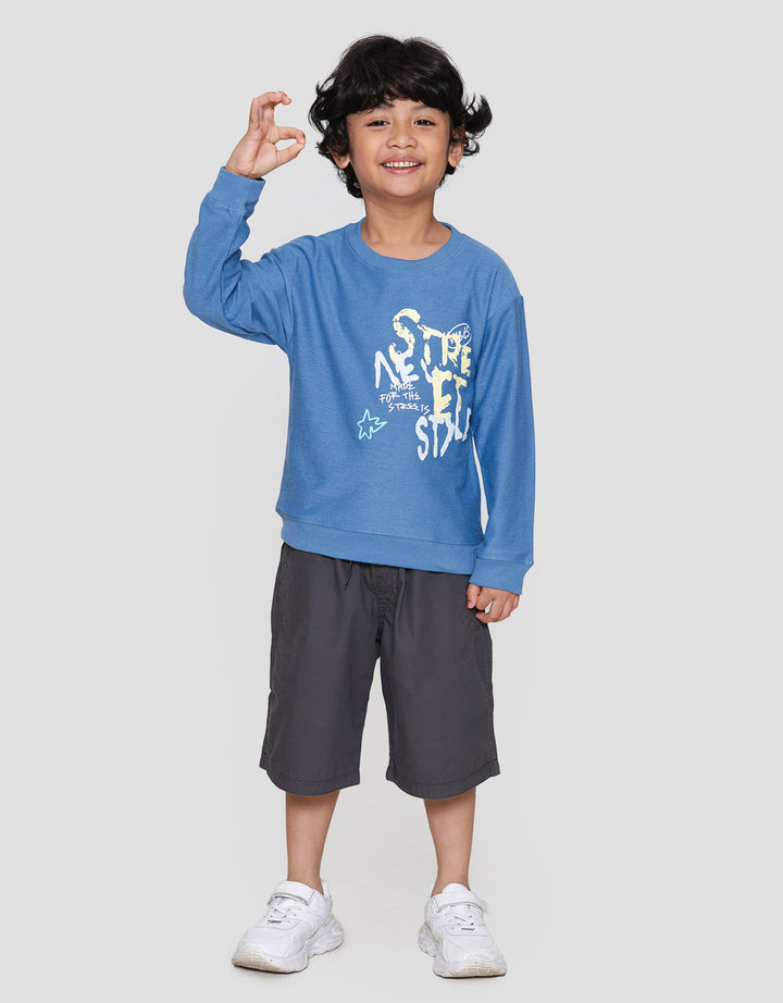 Little M Balik Street Style Sweater Anak Laki-laki